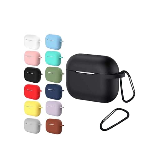 Silicone Case with keychain for oraimo spacebuds Z (OTW-625), Evergreen Color Portable electronic device cover