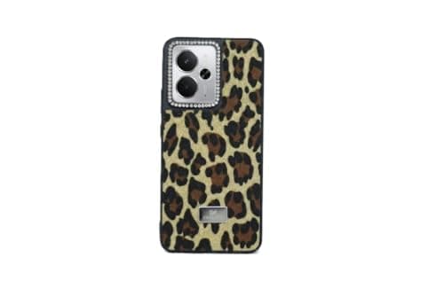 Compatible with Realme 14 Mobile Phone Case With a Leopard Print Design, a Stylish Case for Women and Girls, Slim and Soft, Made of Flexible TPU Silicone, Shockproof and Protective. (Tiger Yellow) Cellular phone case