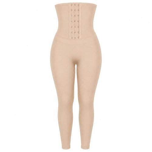 Women's High Waist Full Length Corset Leggings, Belly Corset, Adjustable Front Closure, Soft and Elastic Material Seamless Prominent Daily Use (NO:523) Undergarment thigh slimmer