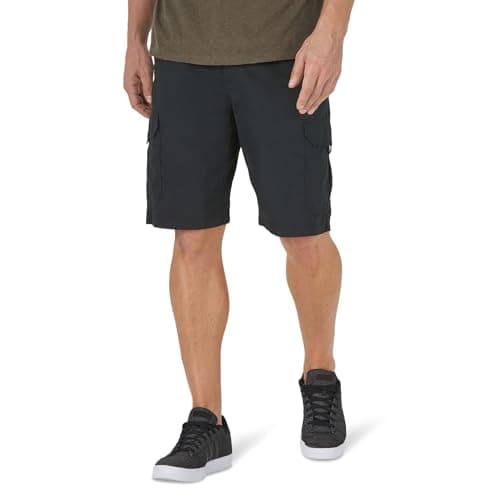 Lee Men's Extreme Motion Crossroad Cargo Short, Black, 33W
