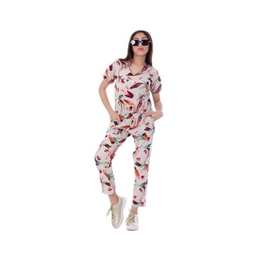 BEBO Girls Jumpsuit Pants 1/2 Sleeve 12 Years - Beige One piece outfit