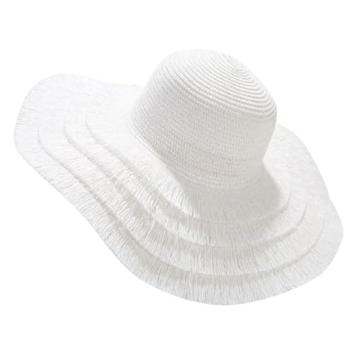 Hat,Travelling Flowy Imported Heat Blocking Summer Women Casual Round Brim Big Finch High-end Cap (SH)