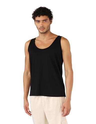ASTK Mens SLEEVELESS open neck "AKMS23TTOPJA -1 SLEEVELESS T-S"