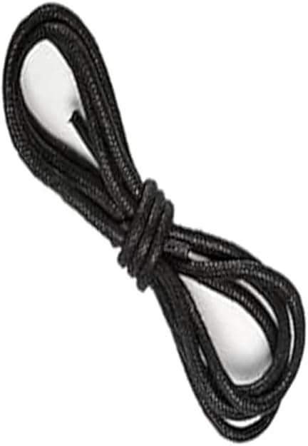 1 Pair Formal Shoelaces, Round Laces for Formal Shoes and Leather Shoes (70cm) - Black