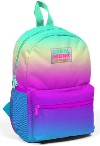 Coral High Kids Two Compartment Small Nest Backpack - Color Transition