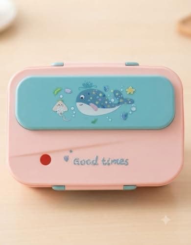 Generic Stainless Steel Lunch Box,Interior made of 304-grade stainless steel with two compartments, leak-proof lid,Durable plastic exterior with a silicone seal to keep food fresh,Multicolors, .ri