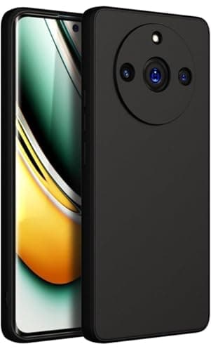 Redmi A3 ] Shockproof Silicone Back Cover Inside Cover Full Camera Protection Compatible with Xiaomi Redmi Note 13 4G Network (Black) Cellular phone case