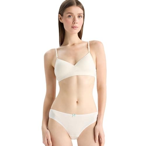 DeFacto Womens Casual Brief Underwear Package Slip Slip (pack of 3) Underpants