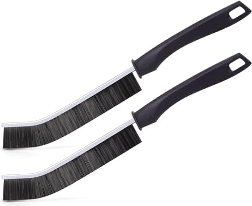 Hard Bristle Gap Cleaning Brush, Small Cleaning Brushes, Grout Cleaner Brush, Toilet Brush, Scrub Brush for Shower Tile, Skinny Gap Cleaning Tools for Household Use, Bathroom, Kitchen, 2 PCS