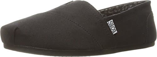 Skechers Women's Bobs Plush-Peace & Love Ballet Flat, Black, 7 Wide / 37 EU Wide Shoes