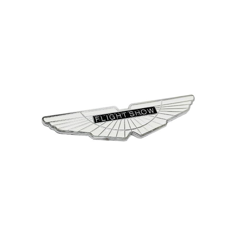 KaberTrade Metal Wings Car Sticker Decal Universal Accessory for Rear Bag and Boot (White Wing Design * Silver, 9.8 * 2.5cm Code:6179)