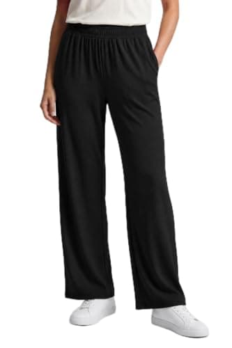 Carina Elastic-Waist Ribbed Pants