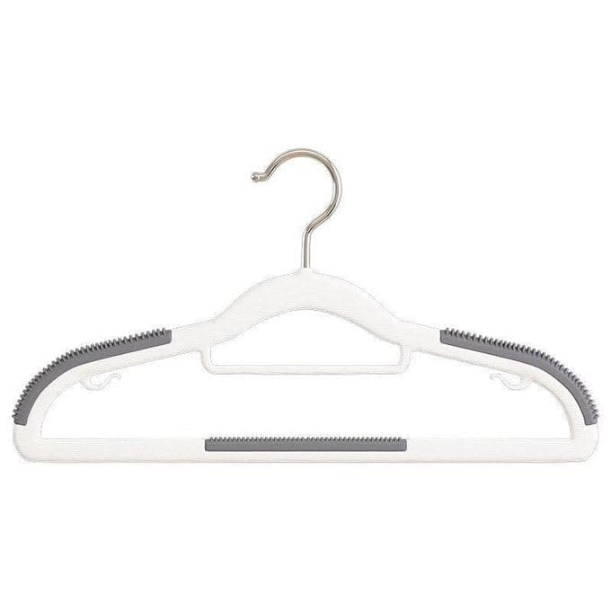 Heavy Duty Plastic Clothes Hanger Set 10 Pieces Large Size | Space saving, heavy and light clothing, modern colors, home use