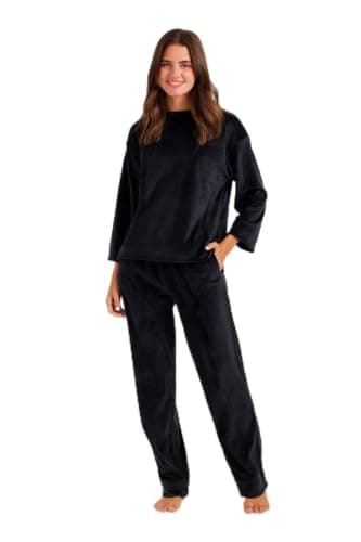 Carina Velvet Relaxed Fit Pyjama Set Pajamas