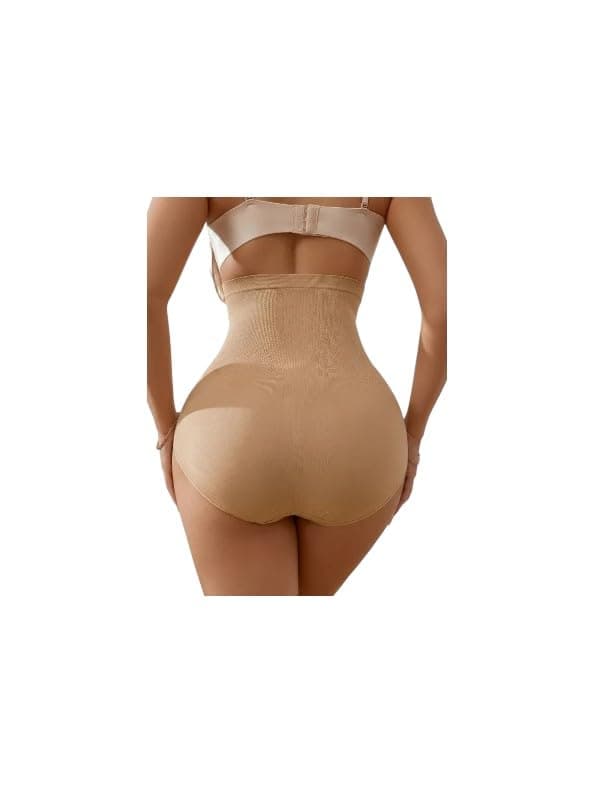 Womens Butt Enlargement Shorts with Built-in Foam Inserts Beige M | High waist corset, elastic and breathable fabric, no visible under clothing, for daily use and occasions, waist and abdomen