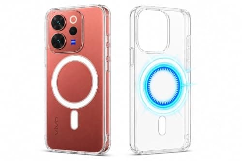 Magnetic Case for Vivo V70 5G Charging Compatible When Supported | Compatible with Magnetic Car Mounts, Card Wallets & Cooling Fans