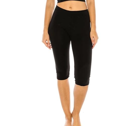 Cottonil Women Cotton Pantacour Legging Stretch Pants