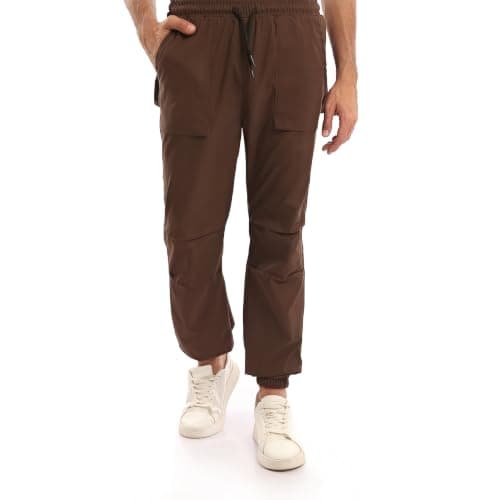 King Tout for Ready-Made Garments Mens Comfy Solid Cotton with Hem Pants (pack of 1)