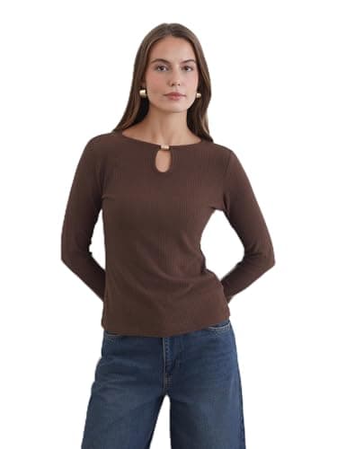 LC WAIKIKI Woman Crew Neck Textured Women's Body