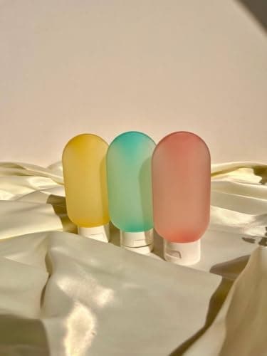 Generic Travel Size Squeeze Bottles Set, Lightweight Empty Containers for Lotion, Shampoo, Conditioner and Gel, 3 Pieces, .Ais
