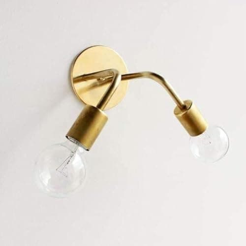Generic Abalek 2 Bulb Without Bulbs 20x25x20cm Gold 206 EGL$P206
