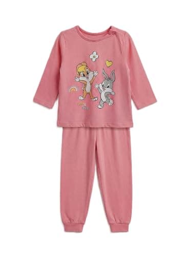 LC WAIKIKI Looney Tunes Print Pajama Set for Girls