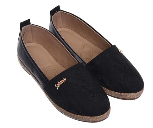 B&W womens B&W-W094-Black Sneaker