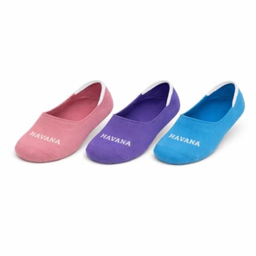 Havana Socks No Show Light Set Of 3 H-NSHLS | No Show Length, Cotton Blend, Breathable, Comfortable