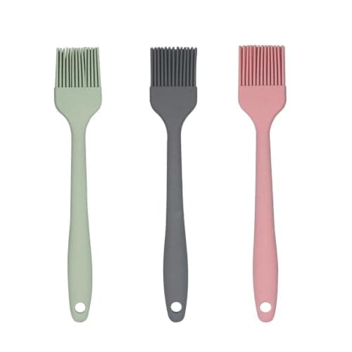 Generic Silicone brush for applying oils and herbs,Heat-resistant,Thermal silicone,Available in multiple colors, .ri Pastry basting brush