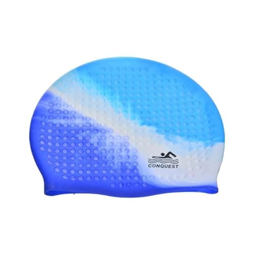 Swimming Cap - Wide-fitting silicone swimming cap for women and men, protects long hair from chlorine, waterproof design, easy to clean, perfect for daily swimming sessions in the pool. Swim cap