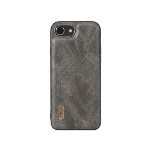 Leather Case For Luxury Faux Leather Protective Case For Stylish Compatible With (Iphone 16E) Design Protection Anti Fingerprint Protection Case Made Of Classic Vintage Faux Leather (Gray) Cellular phone case