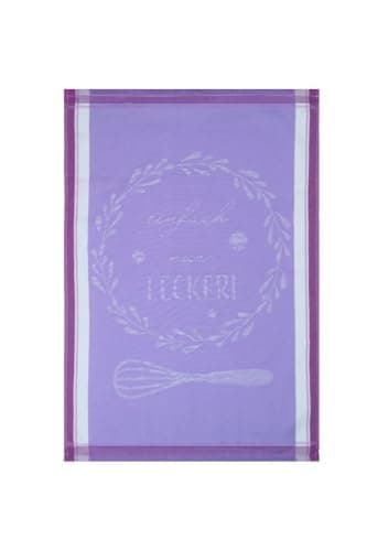 Helene MOU Cotton Kitchen Towel Set 3-Pieces, 50 cm x 70 cm Size, Mauve