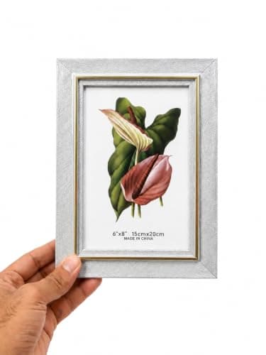 Unique Wooden Picture Frame with Golden Edges, Modern Table Design, Home | Gold Edge, Tapestry, Photo & Printing, Wall Hanging, Multi Size