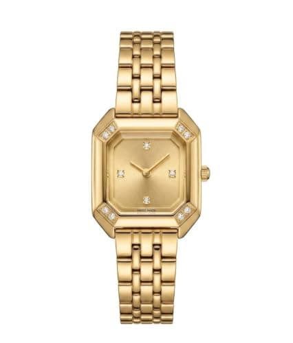 Soiree Women's Watch Elegant Elegant Design Luxury Touch Suitable for Occasions, Parties and Daily Use, Adds a Unique Touch to Your Outfit and Easily Match Various Outfits(Gold Minia)