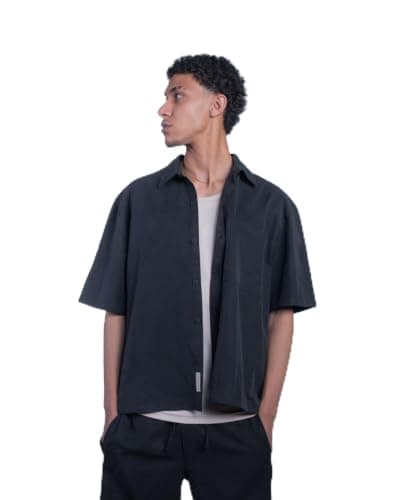 HUMAN Boxy Fit Shirt - Black