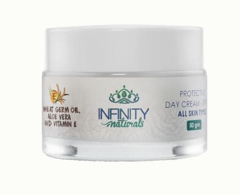 Infinity Naturals Protective Day Cream with SPF 15, Hydrating and Anti-Aging, Enriched with Wheat Germ Oil, Aloe Vera, Vitamin E 50ml Skin moisturizer