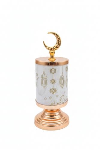 Ramadan Festival Lantern Colorful Light and Tone for Home Decoration (Pink, 35cm) Candle holder