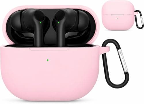 Silicone Case for(Compatible with Oraimo Lite 324), Soft Flexible Scratch Resistant Protective Cover with Carabiner (Pink)