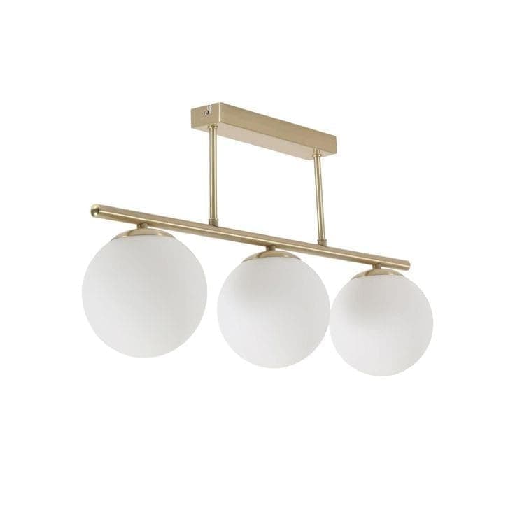 Generic Pendant Light 3 Bulb Without Bulbs 30x60x30cm Gold Light fixture