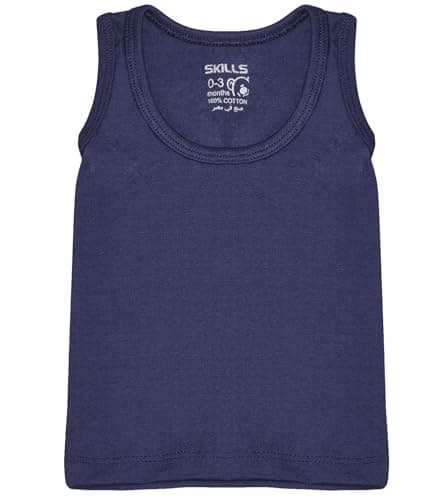 Skills Unisex Sleeveless Round Neck Cotton Undershirt Base Layer Top Shirt