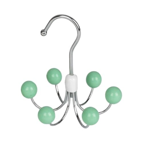 Stainless Steel 6-Hook Scarf and Underwear Hanger 360 Swivel Organizer Clothes hanger