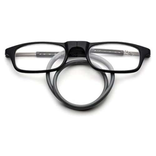 ABETOS Reading Glasses Magnetic Bridge Foldable Eyeglasses with Adjustable Temples Men Women Small Easy Carry Flexible Headband Readers