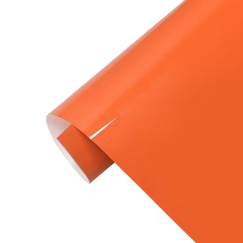 KaberTrade Universal Vinyl Roll for Cars, Kitchen, Windows, Offices Multi Use (Orange, 2 Meter Width 60 cm) - KaberTrade Vehicle wrap