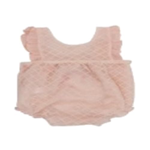 lovely land Baby Girls Lace Rose Jumpsuit Shapewear Bodysuit (pack of 1)