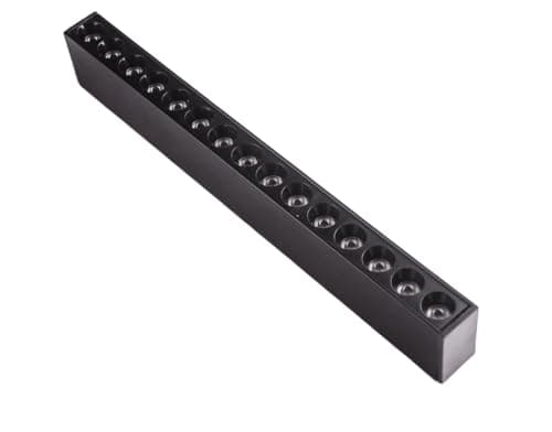 Magnetic Track Light System, Black, 10W 20W 30W 40W Available, Ceiling Mount LED Linear Lighting (10, Watts) Light fixture