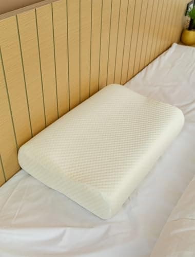 Germany Memory Foam Pillow & Pillow - Curvy Contour Orthopedic Support - Orthopedic Support for Neck Pain Relief - White Generic 1500 Large Size 50x70 (Soft) Body positioner