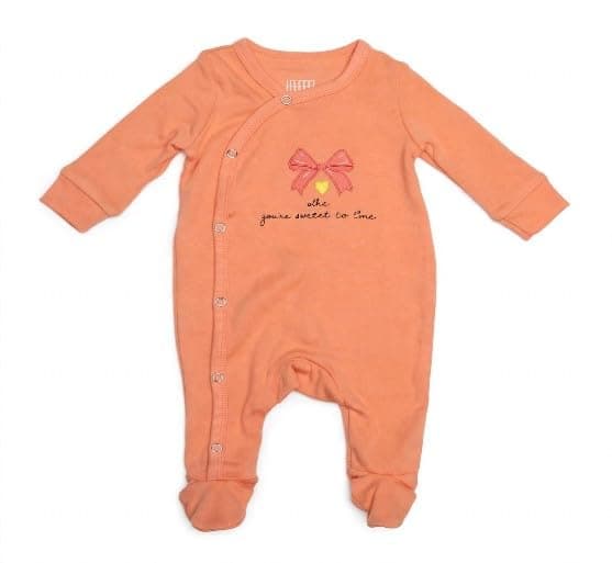 lovely land Baby Girls Salopte with a Bow on the Chest Shapewear Bodysuit (pack of 1) Underwear