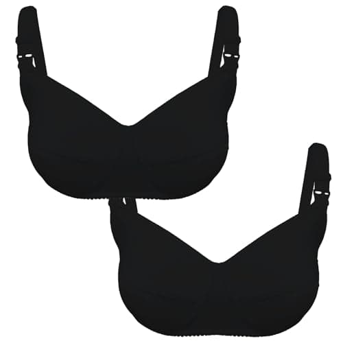 Lasso Womens Cotton Set Of 2 Pieces Maternity Nursing Bra Bra (pack of 1)