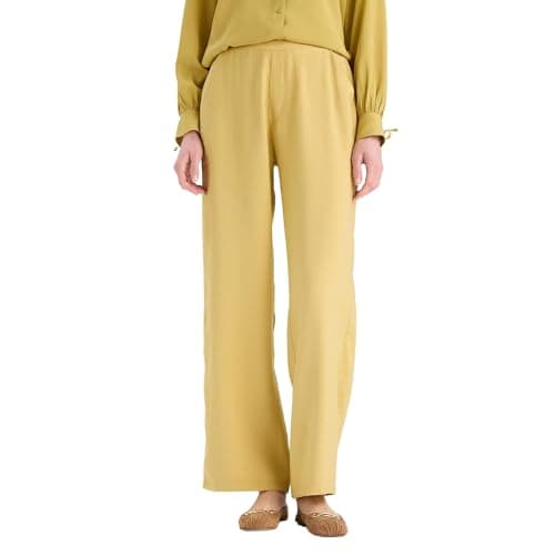 DeFacto Womens Wide Leg CNS Woven Bottom Trousers E7979AX Trousers