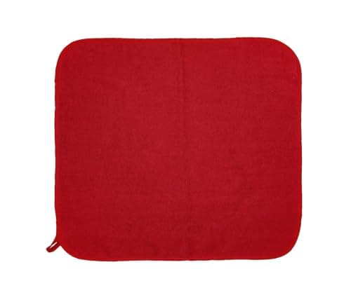 Hélène MOU Cotton Terry Kitchen Towel Set 2-Pieces, 60 cm x 60 cm Size, Red